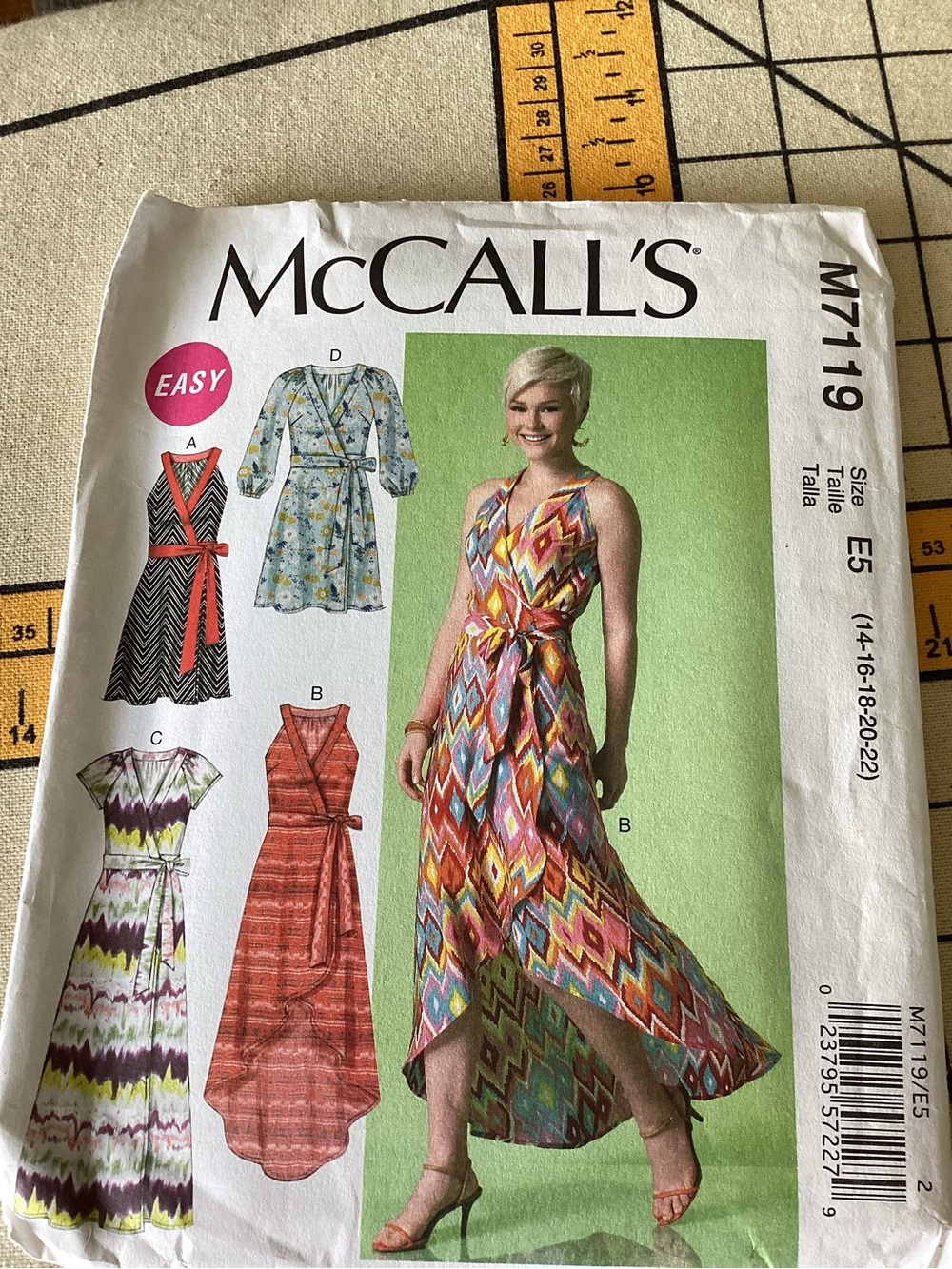 McCALL'S High-Low Wrap Dress